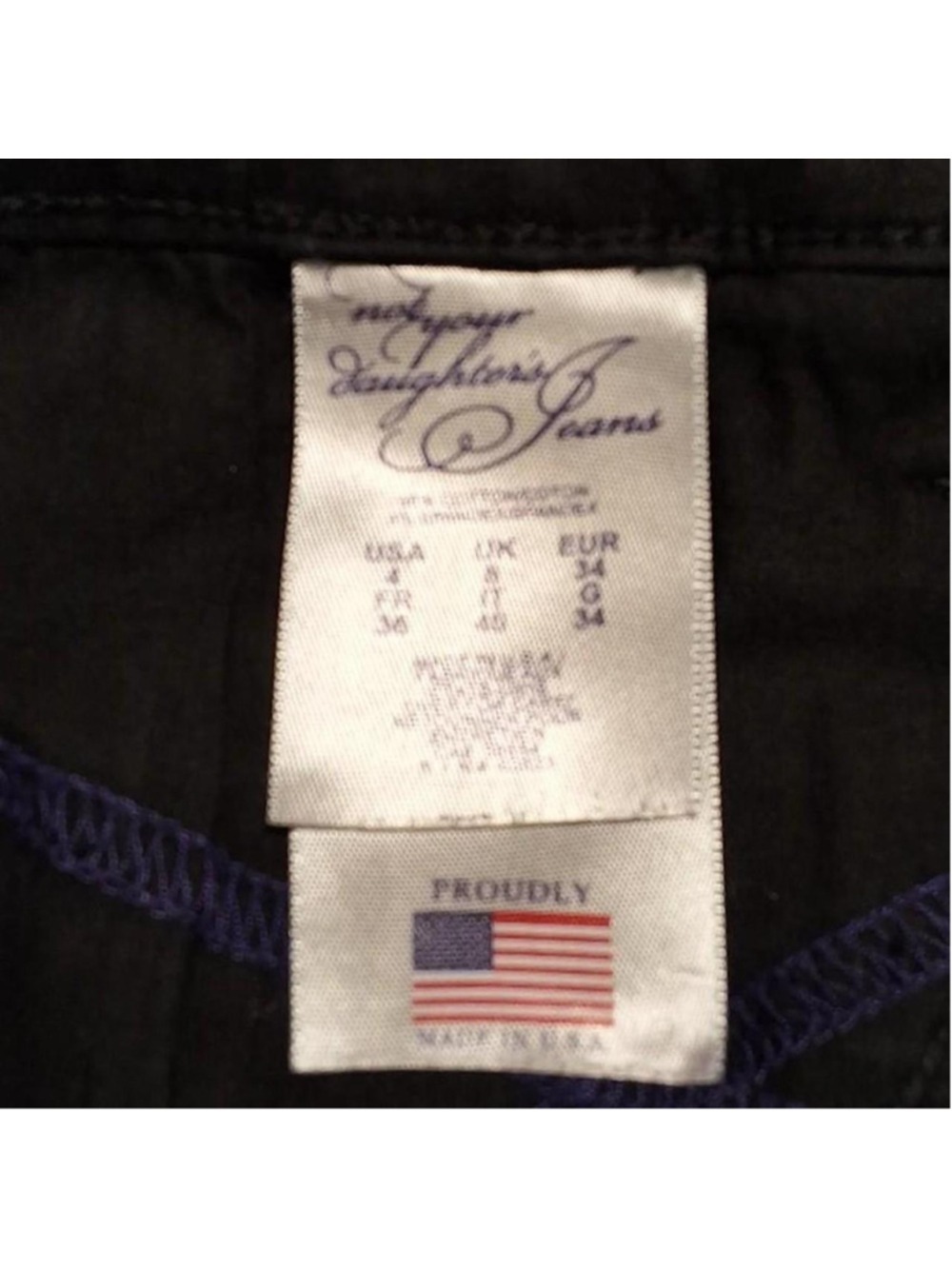 Not Your Daughter's black jeans, size 4 lift Tuck technology straight leg - Picture 6 of 8